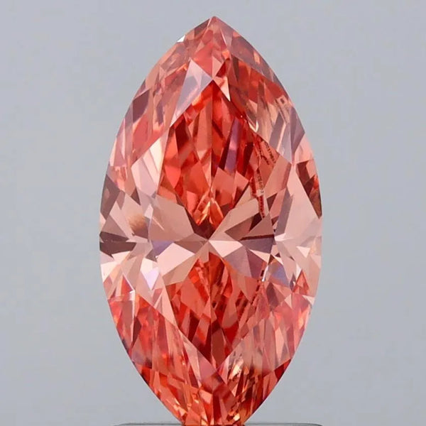 1.55ct Marquise Lab Grown Diamond (Colour Fancy Intense Brown Pink, Clarity VS1, Cut GD, IGI Certified)