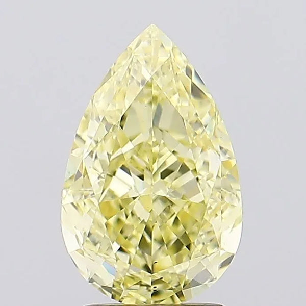 2.60ct Pear Lab Grown Diamond (Colour Fancy Vivid Yellow, Clarity VS1, IGI Certified)
