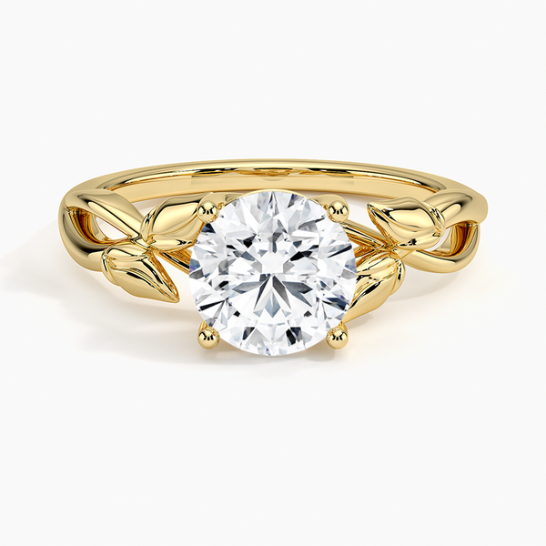 Budding Willow Solitaire Engagement Ring