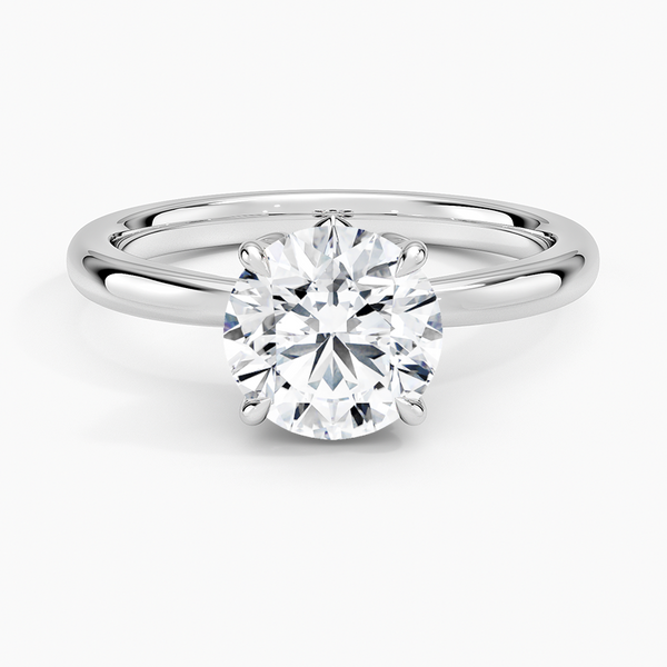 Petal Solitaire Engagement Ring