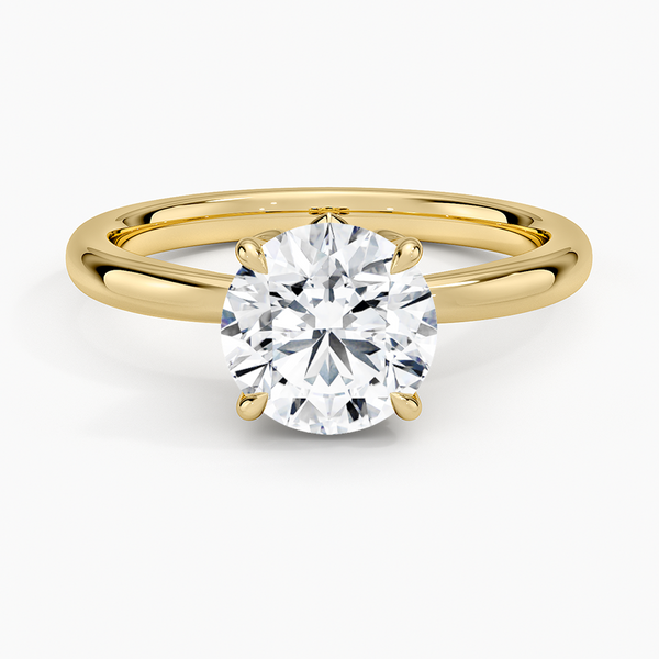 Petal Solitaire Engagement Ring