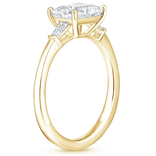 East West Tapered Baguette Diamond Engagement Ring
