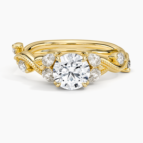 Vintage Secret Garden Diamond Engagement Ring