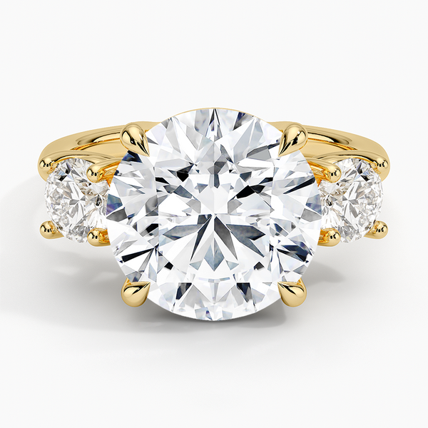 Luxe Selene Three Stone Diamond Engagement Ring