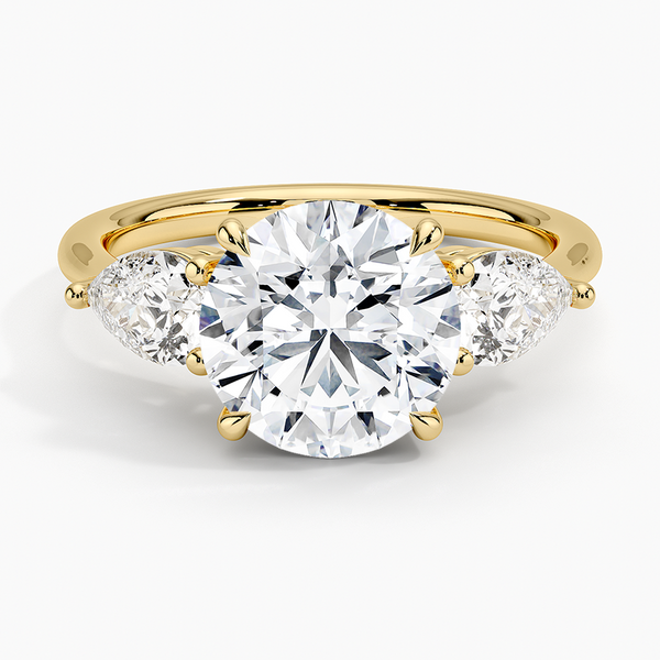 Luxe Opera Three Stone Diamond Engagement Ring