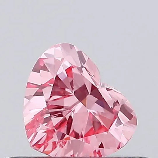 0.35ct Heart Lab Grown Diamond (Colour Fancy Vivid Pink, Clarity VS1, IGI Certified)