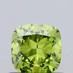 0.56ct Cushion brilliant Lab Grown Diamond (Colour Fancy Vivid Green, Clarity VVS2, IGI Certified)
