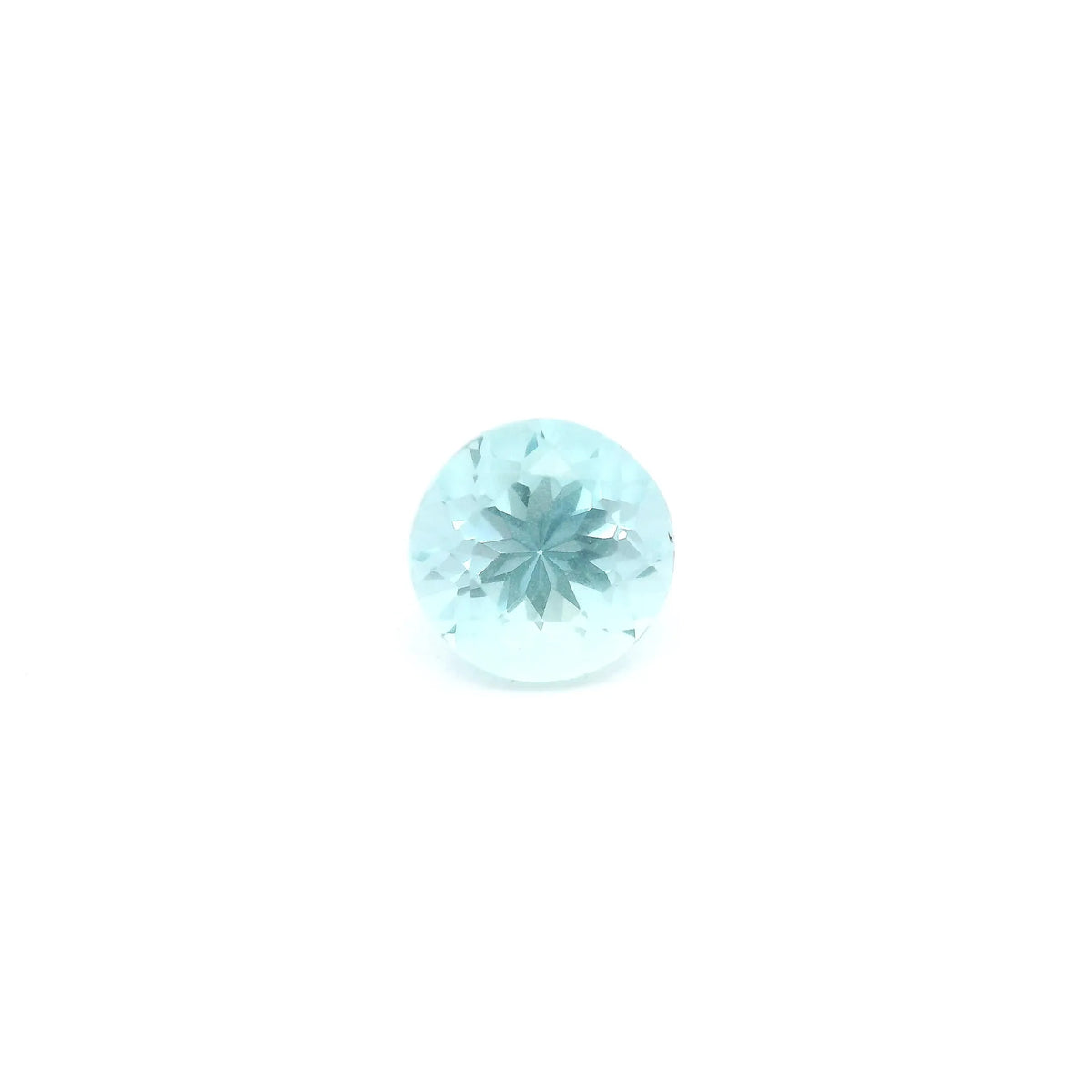 0.95ct Round Natural Aquamarine (Colour Blue, Clarity Eye Clean, Cut Faceted)
