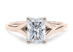 Hanover Solitaire Rose Gold 18k Radiant Engagement Ring