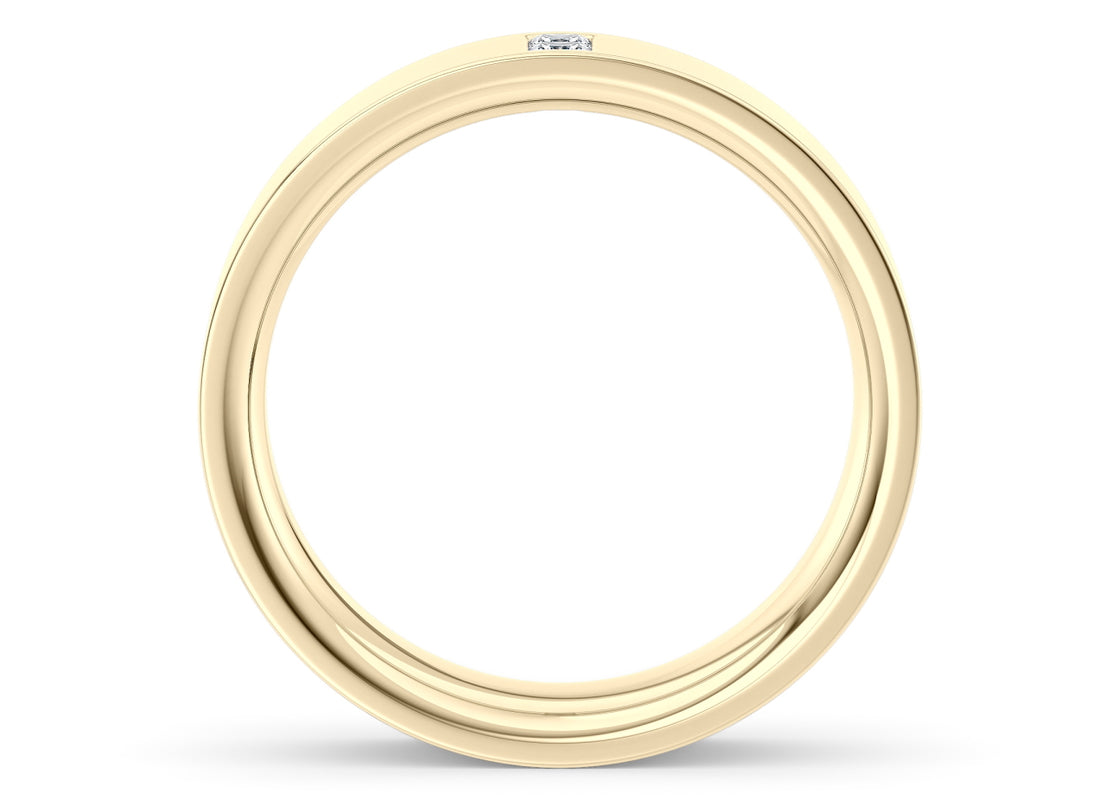 Jakob Yellow Gold 18k Wedding Band
