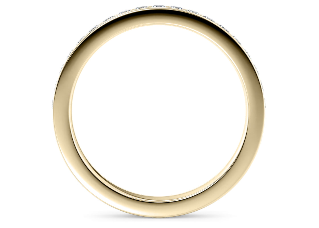 Aurora Yellow Gold 18k Full Set Eternity Ring