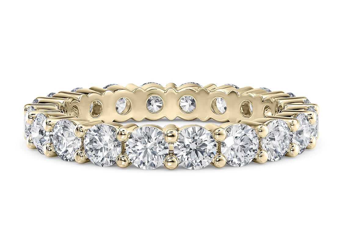 Mayfair Full Set Yellow Gold 18k Lab Grown Eternity Ring