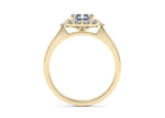 Hampstead Halo Yellow Gold 18k Radiant Engagement Ring