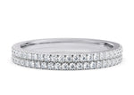 Grandessa White Gold 18k Half Set Eternity Ring