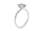 Paloma Solitaire Platinum Emerald Engagement Ring