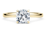 Starlight Solitaire Yellow Gold 18k Cushion Engagement Ring