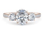Lisbon Trilogy Rose Gold 18k Oval Engagement Ring