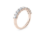 Regent Asscher Half Set Rose Gold 18k Lab Grown Eternity Ring