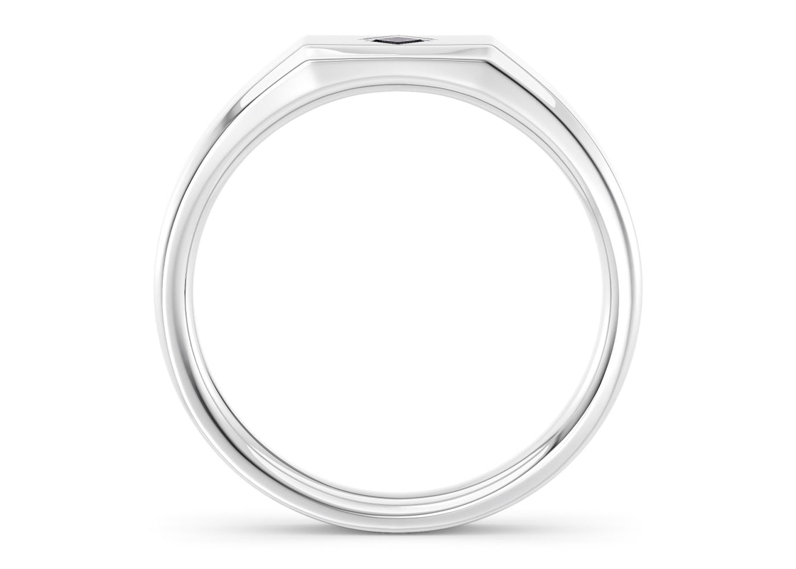 Apollo Noir White Gold 18k Wedding Band