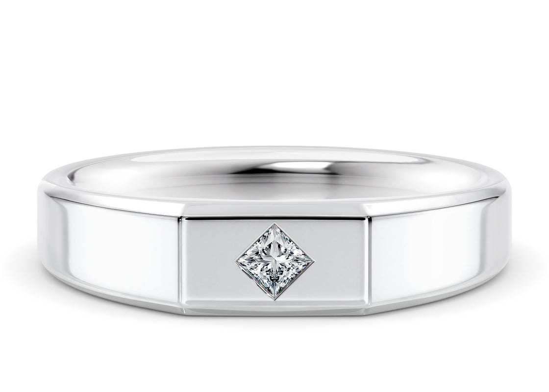 Apollo White Gold 18k Wedding Band