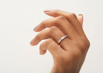 Allya White Gold 18k Half Set Eternity Ring