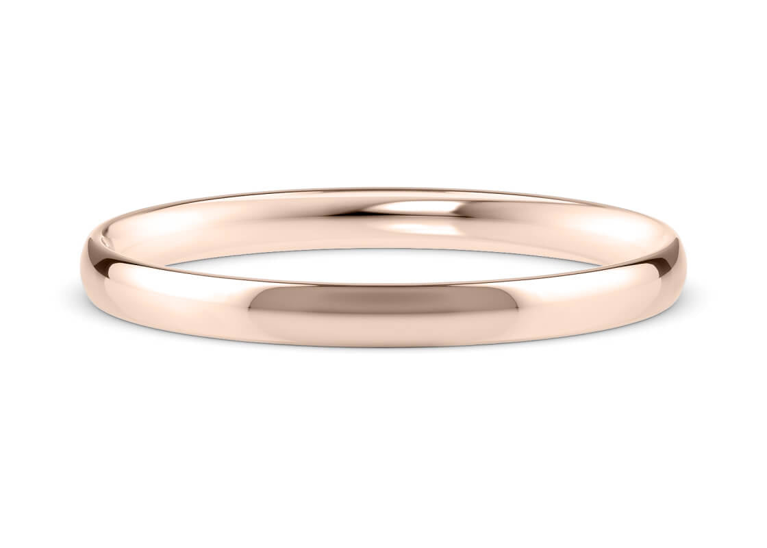 Traditional Court Rose Gold 18k Wedding Band