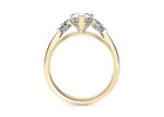 Florence Trilogy Yellow Gold 18k Pear Engagement Ring