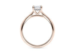 Hope Solitaire Rose Gold 18k Emerald Engagement Ring