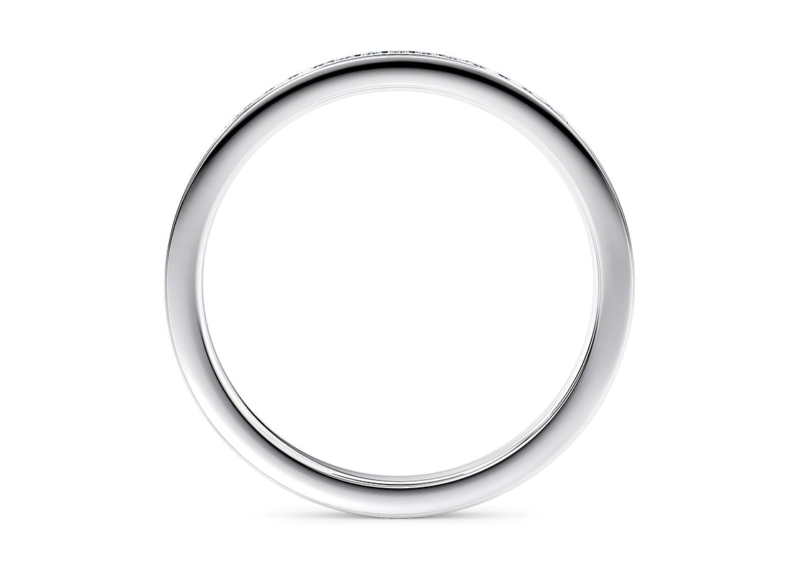 Paragon Lab Grown White Gold 18k Half Set Eternity Ring