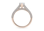 Bloomsbury Vintage Rose Gold 18k Pear Engagement Ring