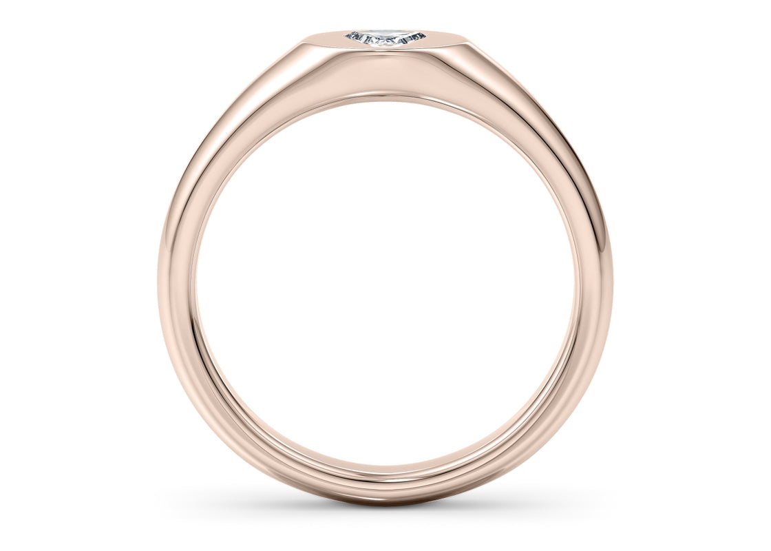 Evander Rose Gold 18k Wedding Band