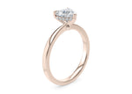 Starlight Solitaire Rose Gold 18k Heart Engagement Ring