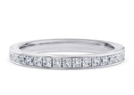 Aurora White Gold 18k Half Set Eternity Ring