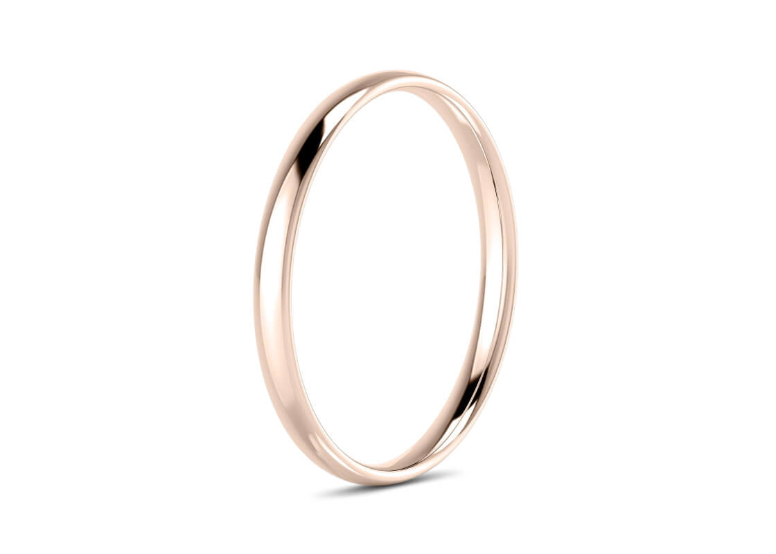 Traditional Court Rose Gold 18k Wedding Band