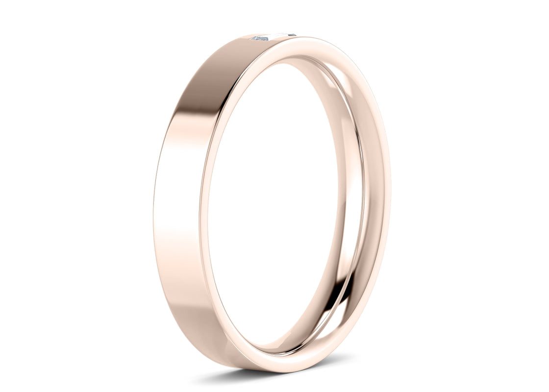 Marcus Rose Gold 18k Lab Grown Wedding Band