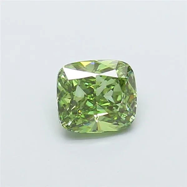 1.01ct Cushion modified Lab Grown Diamond (Colour Fancy Vivid Green, Clarity VS1, IGI Certified)