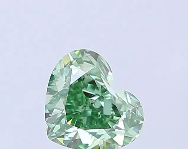 1.02ct Heart Lab Grown Diamond (Colour Fancy Vivid Green, Clarity VS2, IGI Certified)