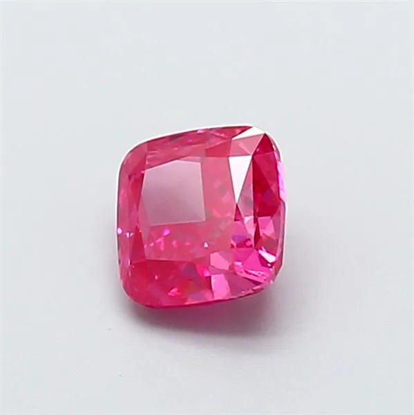 1.11ct Cushion modified Lab Grown Diamond (Colour Fancy Vivid Pink, Clarity VS1, IGI Certified)