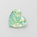 1.25ct Heart Lab Grown Diamond (Colour Fancy Vivid Green, Clarity VVS1, IGI Certified)