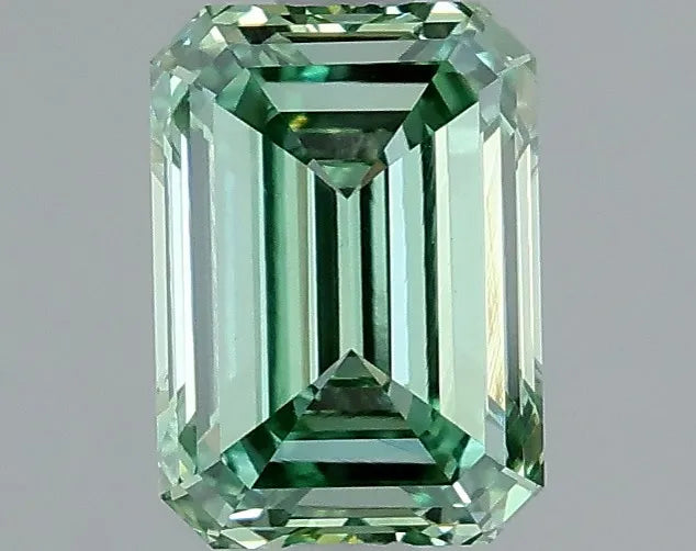 1.33ct Emerald Lab Grown Diamond (Colour Fancy Vivid Green, Clarity VVS2, IGI Certified)