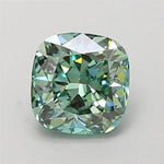 1.52ct Cushion modified Lab Grown Diamond (Colour Fancy Vivid Green, Clarity VS2, IGI Certified)