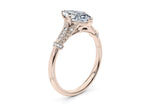 Jasmine Vintage Rose Gold 18k Marquise Engagement Ring