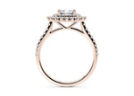 Berkeley Halo Rose Gold 18k Cushion Engagement Ring