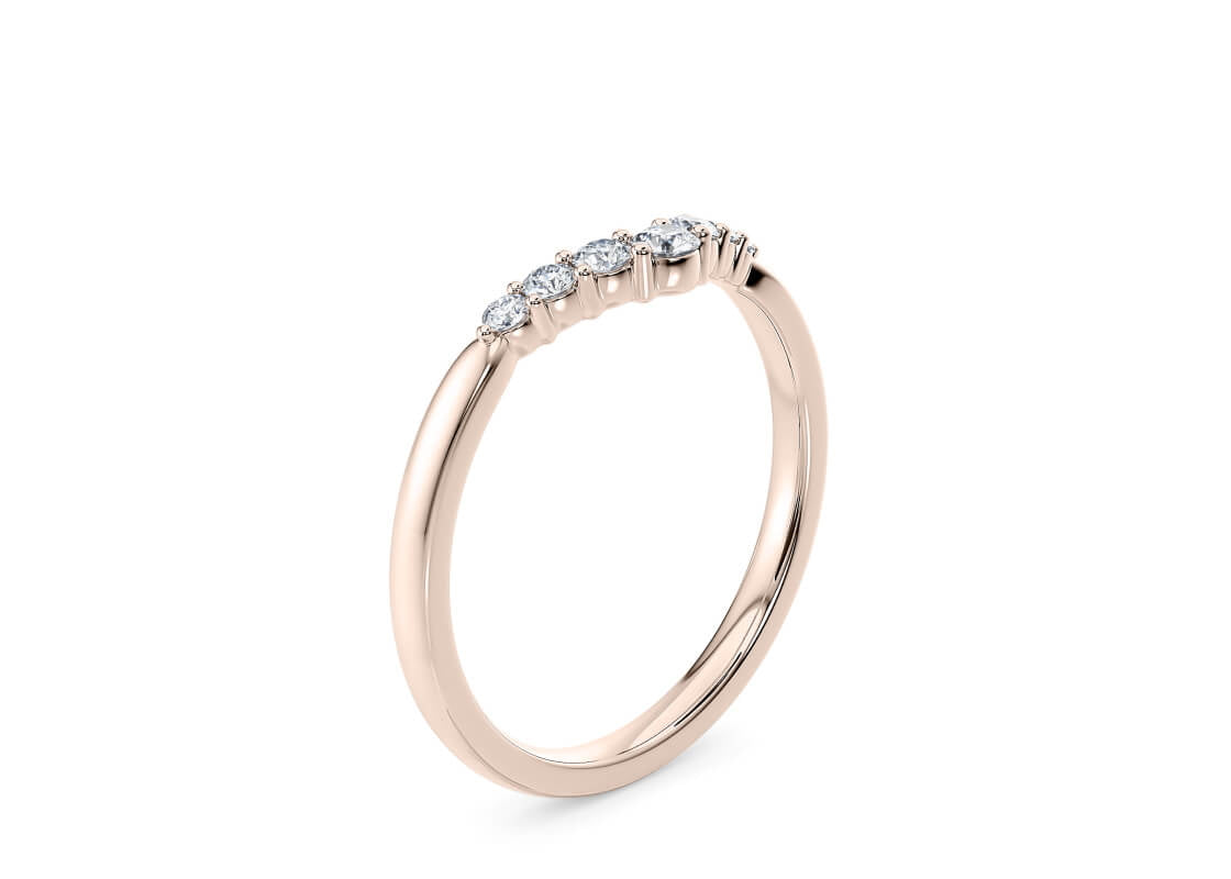 Delphine Rose Gold 18k Eternity Ring