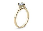Contour Solitaire Yellow Gold 18k Heart Engagement Ring