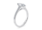 1477 Vintage Platinum Marquise Engagement Ring
