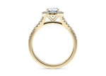 Battersea Halo Yellow Gold 18k Oval Engagement Ring