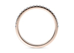 Vogue Rose Gold 18k Half Set Eternity Ring