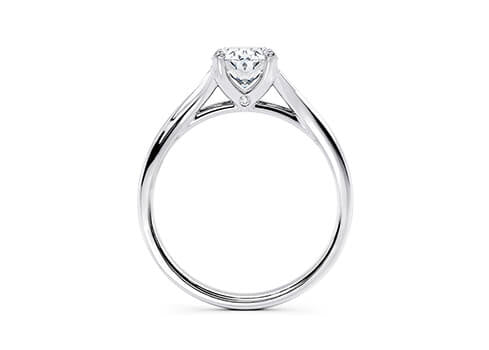 Hanover Solitaire Platinum Oval Engagement Ring