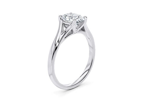 Hanover Solitaire Platinum Oval Engagement Ring